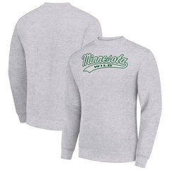 Minnesota Wild Starter  Tailsweep City Pullover Sweatshirt - Heather Gray | US 202215941
