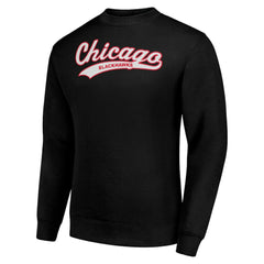 Chicago Blackhawks Starter  Tailsweep City Pullover Sweatshirt - Black | US 202215943