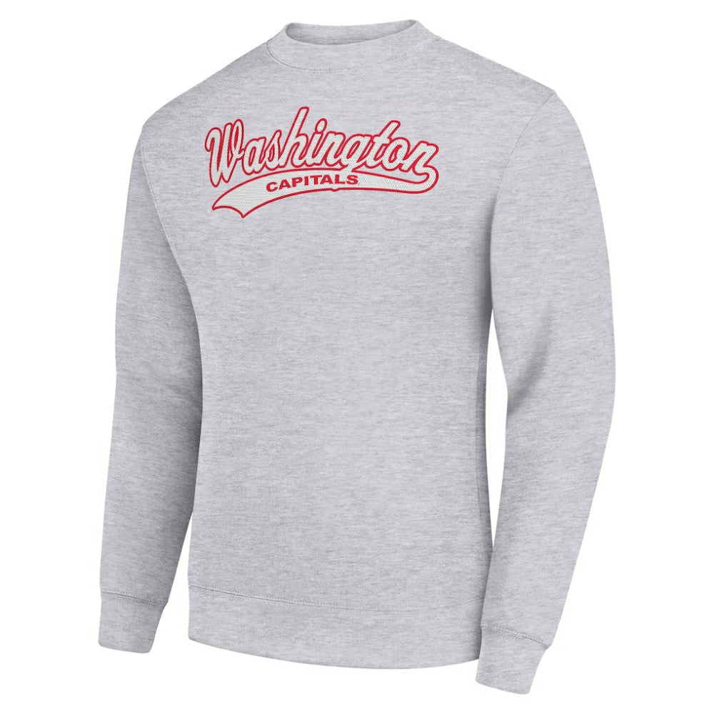 Washington Capitals Starter  Tailsweep City Pullover Sweatshirt - Heather Gray | US 202215949
