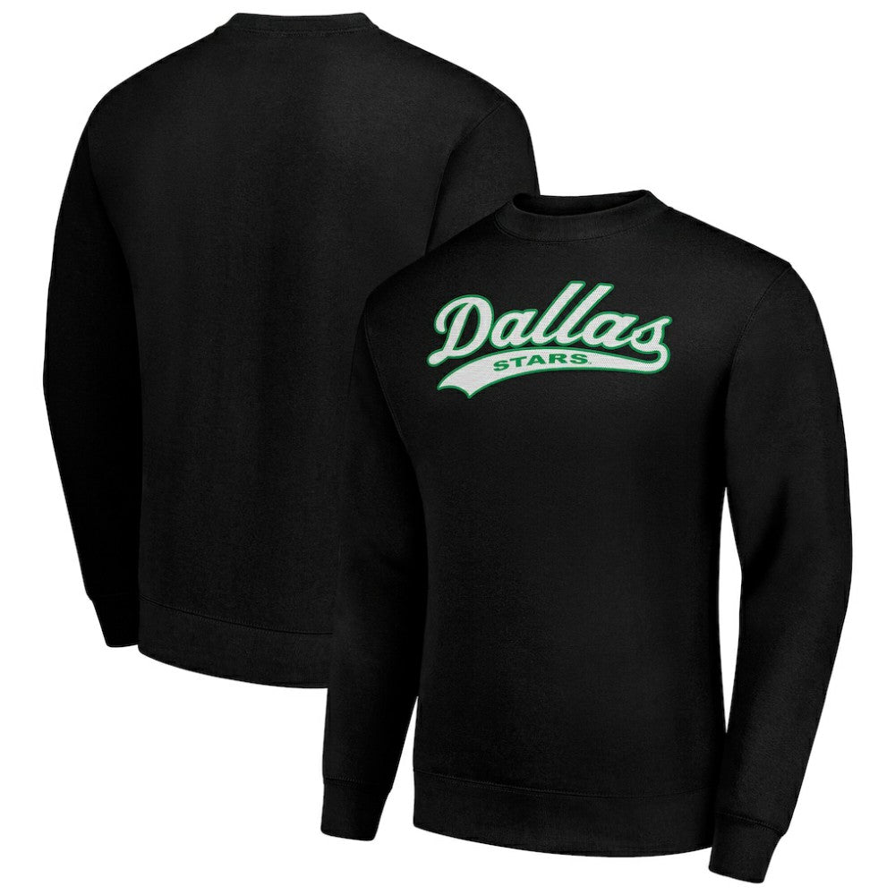 Dallas Stars Starter  Tailsweep City Pullover Sweatshirt - Black | US 202215963