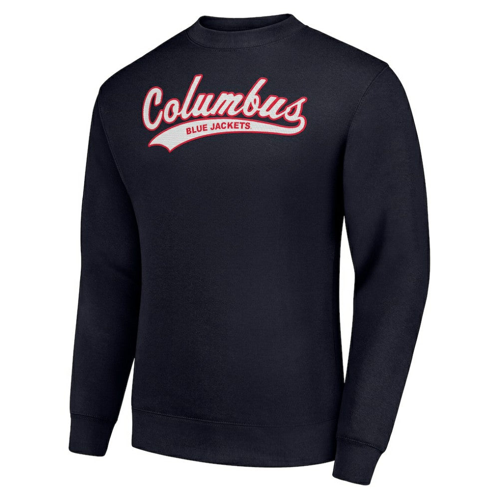 Columbus Blue Jackets Starter  Tailsweep City Pullover Sweatshirt - Navy | US 202215972