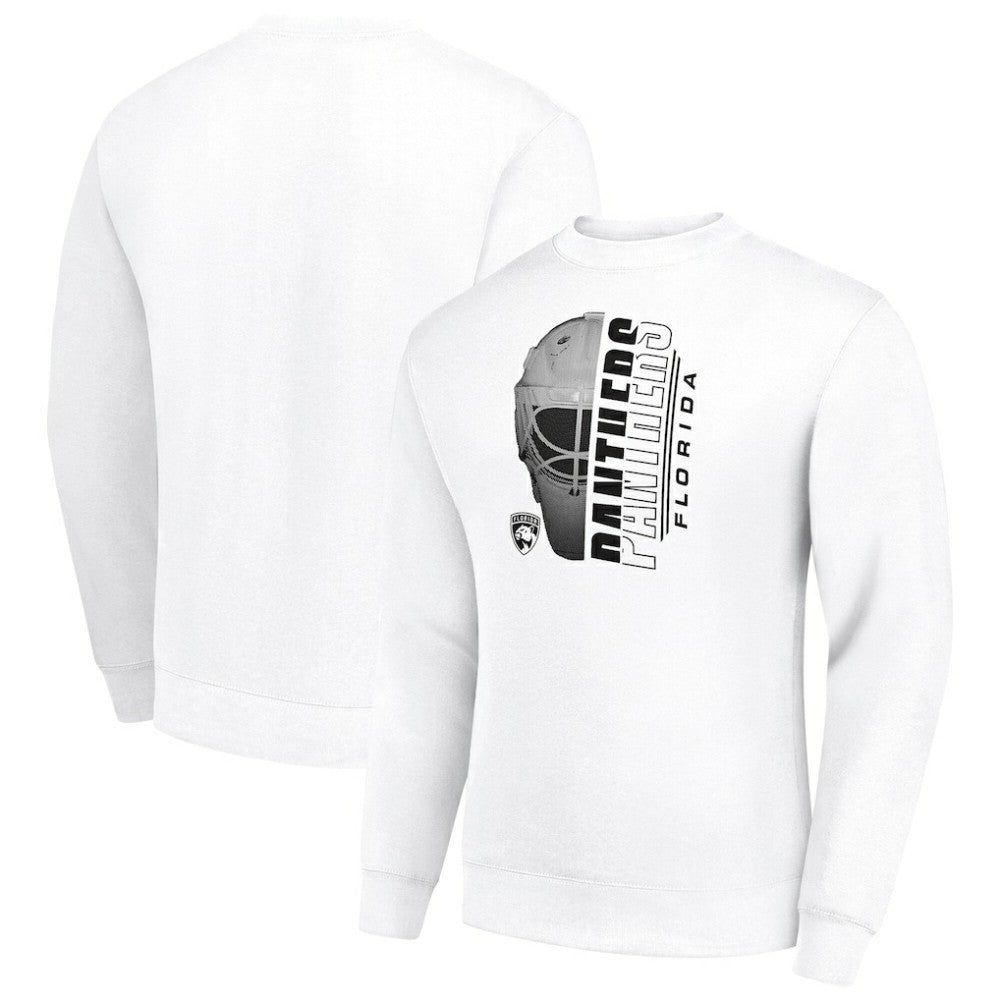 Florida Panthers Starter  Half Helmet Team Logo Pullover Sweatshirt - White | US 202216024