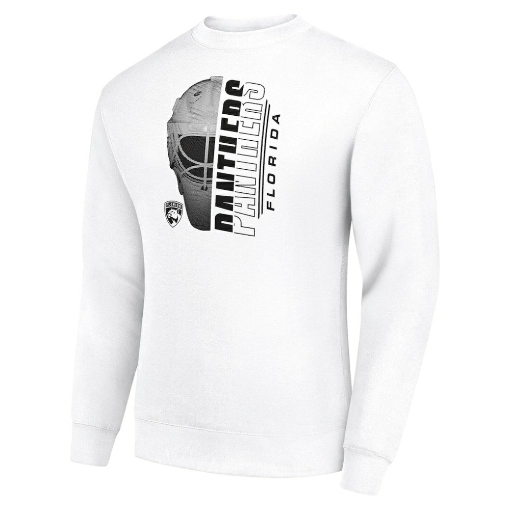 Florida Panthers Starter  Half Helmet Team Logo Pullover Sweatshirt - White | US 202216024