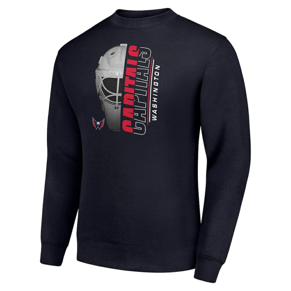 Washington Capitals Starter  Half Helmet Team Logo Pullover Sweatshirt - Navy | US 202216073