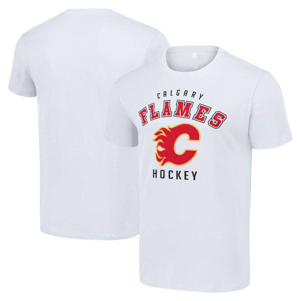 Calgary Flames Starter Logo T-Shirt - White | US 202216124