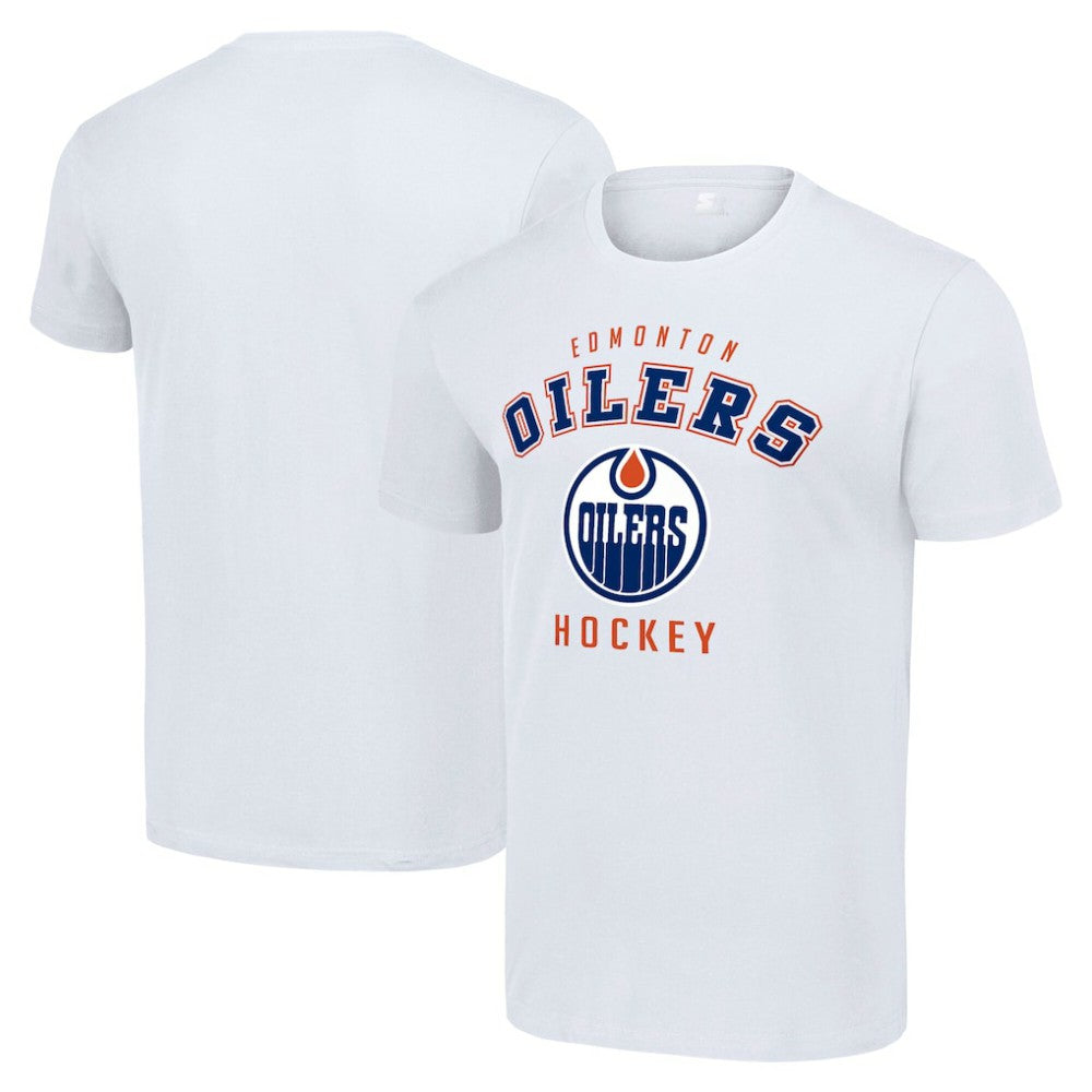 Edmonton Oilers Starter Logo T-Shirt - White | US 202216131