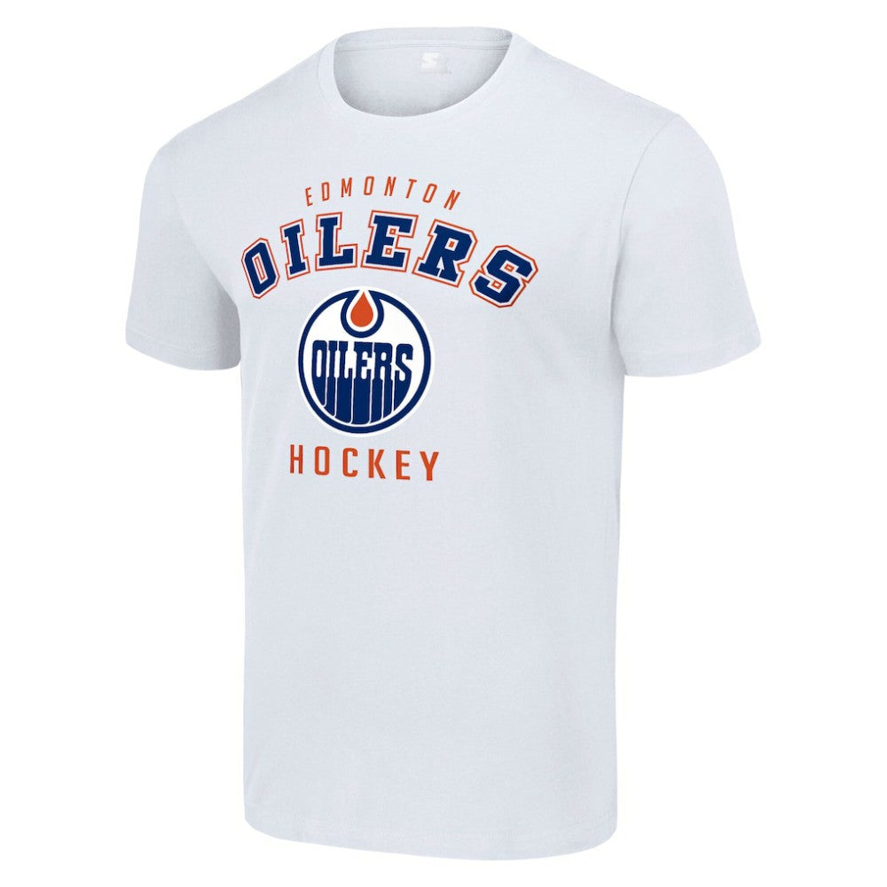 Edmonton Oilers Starter Logo T-Shirt - White | US 202216131