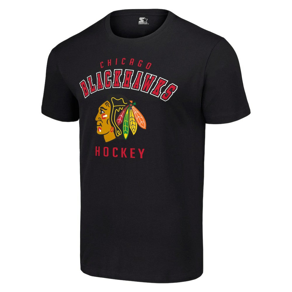 Chicago Blackhawks Starter Logo T-Shirt - Black | US 202216134