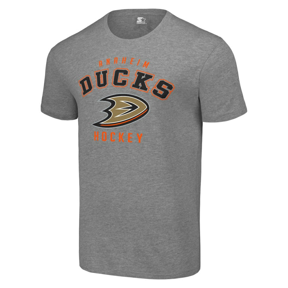 Anaheim Ducks Starter Logo T-Shirt - Heather Gray | US 202216148