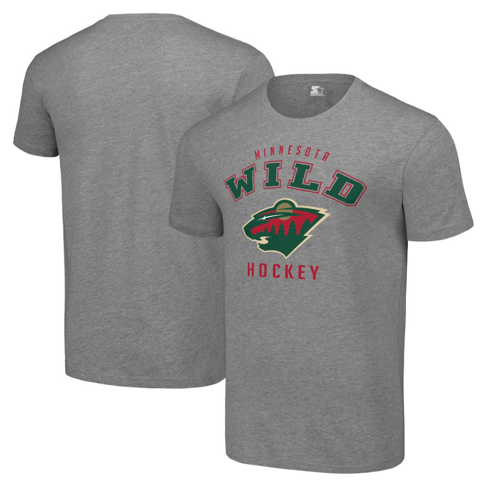 Minnesota Wild Starter Logo T-Shirt - Heather Gray | US 202216161
