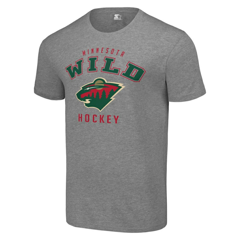 Minnesota Wild Starter Logo T-Shirt - Heather Gray | US 202216161