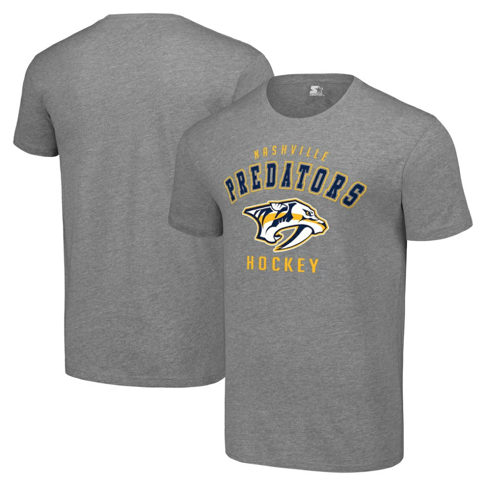 Nashville Predators Starter Logo T-Shirt - Heather Gray | US 202216163
