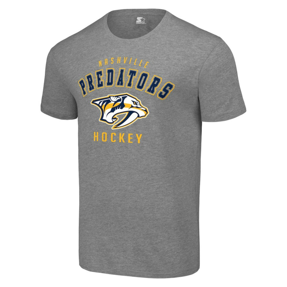 Nashville Predators Starter Logo T-Shirt - Heather Gray | US 202216163