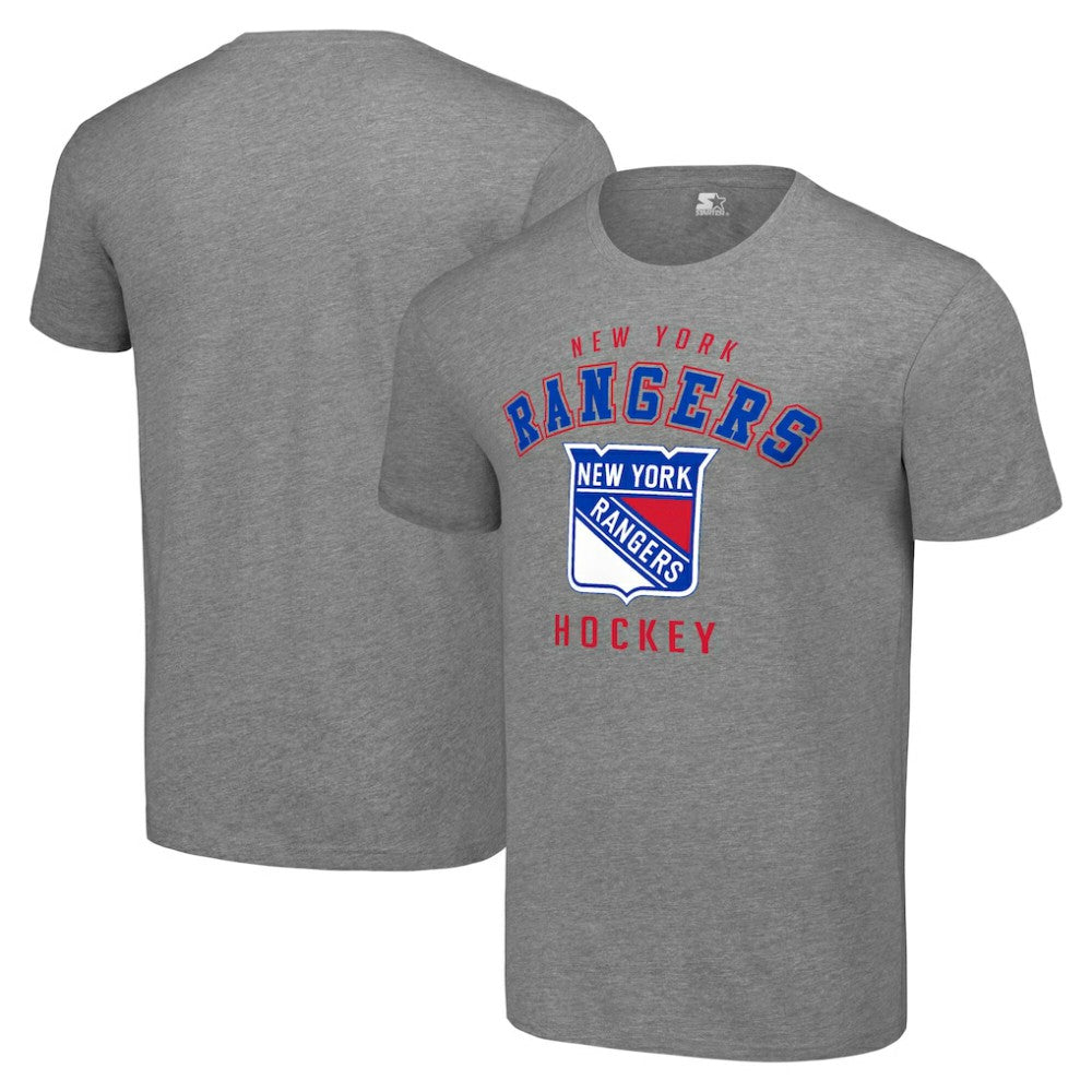 New York Rangers Starter Logo T-Shirt - Heather Gray | US 202216166