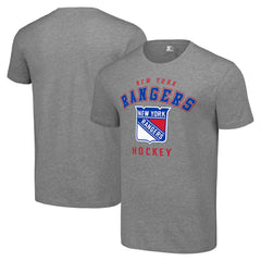 New York Rangers Starter Logo T-Shirt - Heather Gray | US 202216166