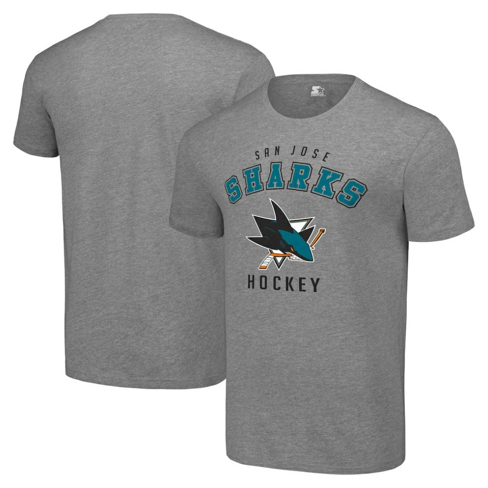 San Jose Sharks Starter Logo T-Shirt - Heather Gray | US 202216171