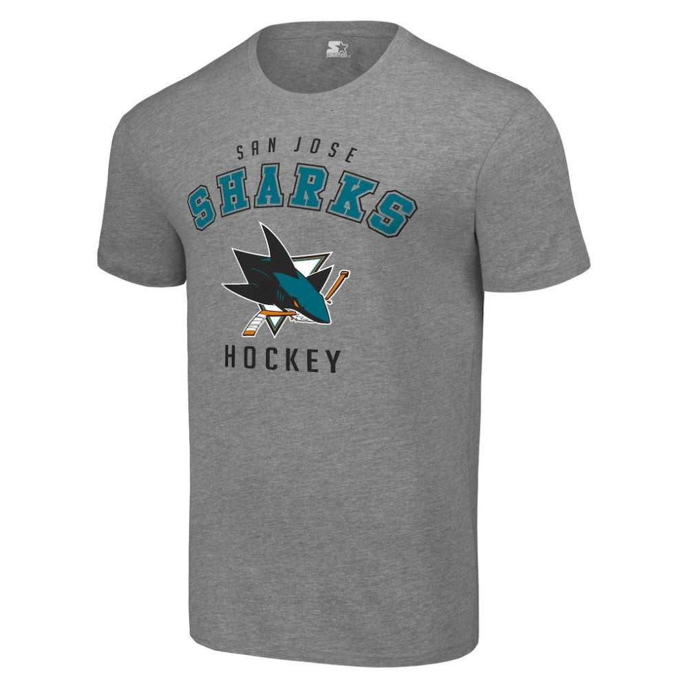 San Jose Sharks Starter Logo T-Shirt - Heather Gray | US 202216171