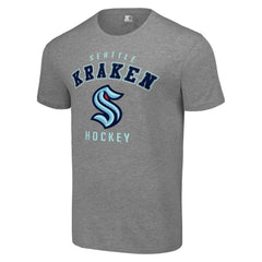 Seattle Kraken Starter Logo T-Shirt - Heather Gray | US 202216172