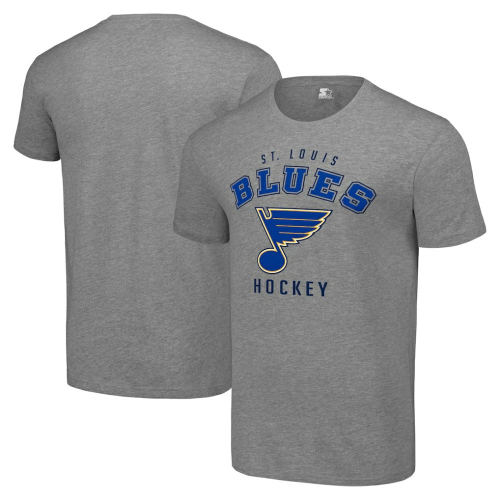 St. Louis Blues Starter Logo T-Shirt - Heather Gray | US 202216173