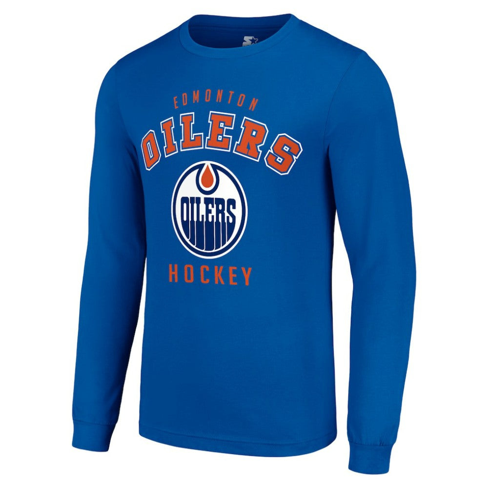 Edmonton Oilers Starter Logo Long Sleeve T-Shirt - Royal | US 202216198