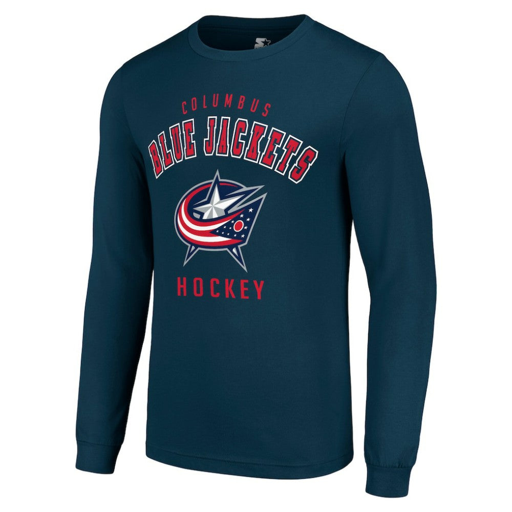 Columbus Blue Jackets Starter Logo Long Sleeve T-Shirt - Navy | US 202216201