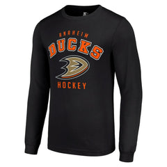 Anaheim Ducks Starter Logo Long Sleeve T-Shirt - Black | US 202216202