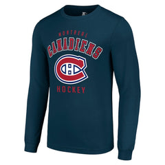 Montreal Canadiens Starter Logo Long Sleeve T-Shirt - Navy | US 202216206