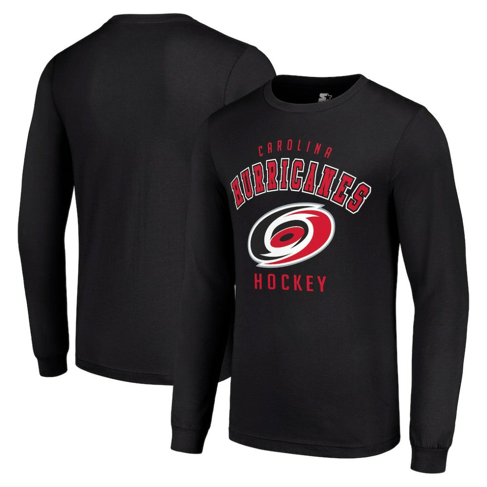 Carolina Hurricanes Starter Logo Long Sleeve T-Shirt - Black | US 202216207