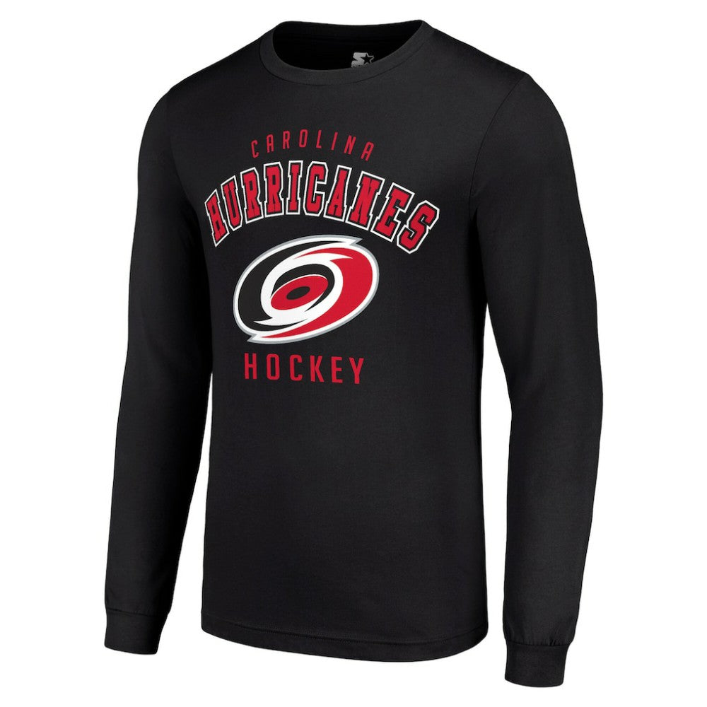 Carolina Hurricanes Starter Logo Long Sleeve T-Shirt - Black | US 202216207