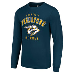 Nashville Predators Starter Logo Long Sleeve T-Shirt - Navy | US 202216208