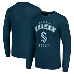 Seattle Kraken Starter Logo Long Sleeve T-Shirt - Navy | US 202216211
