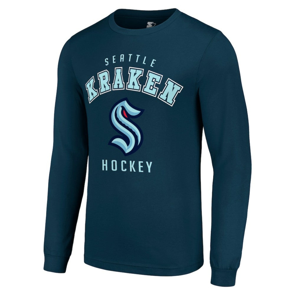 Seattle Kraken Starter Logo Long Sleeve T-Shirt - Navy | US 202216211