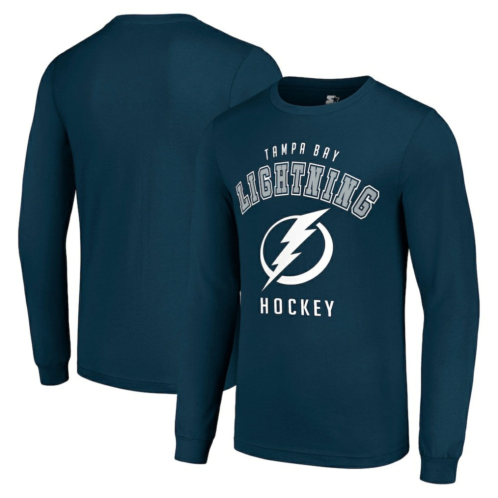 Tampa Bay Lightning Starter Logo Long Sleeve T-Shirt - Navy | US 202216213