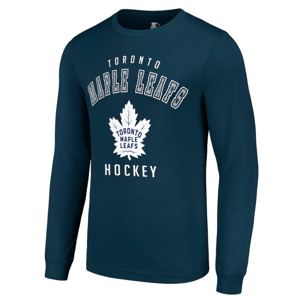 Toronto Maple Leafs Starter Logo Long Sleeve T-Shirt - Navy | US 202216215