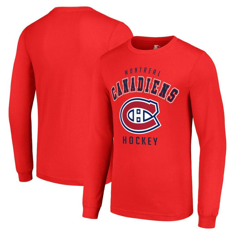 Montreal Canadiens Starter Logo Long Sleeve T-Shirt - Red | US 202216217