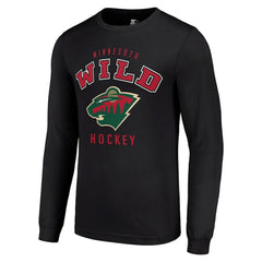 Minnesota Wild Starter Logo Long Sleeve T-Shirt - Black | US 202216218