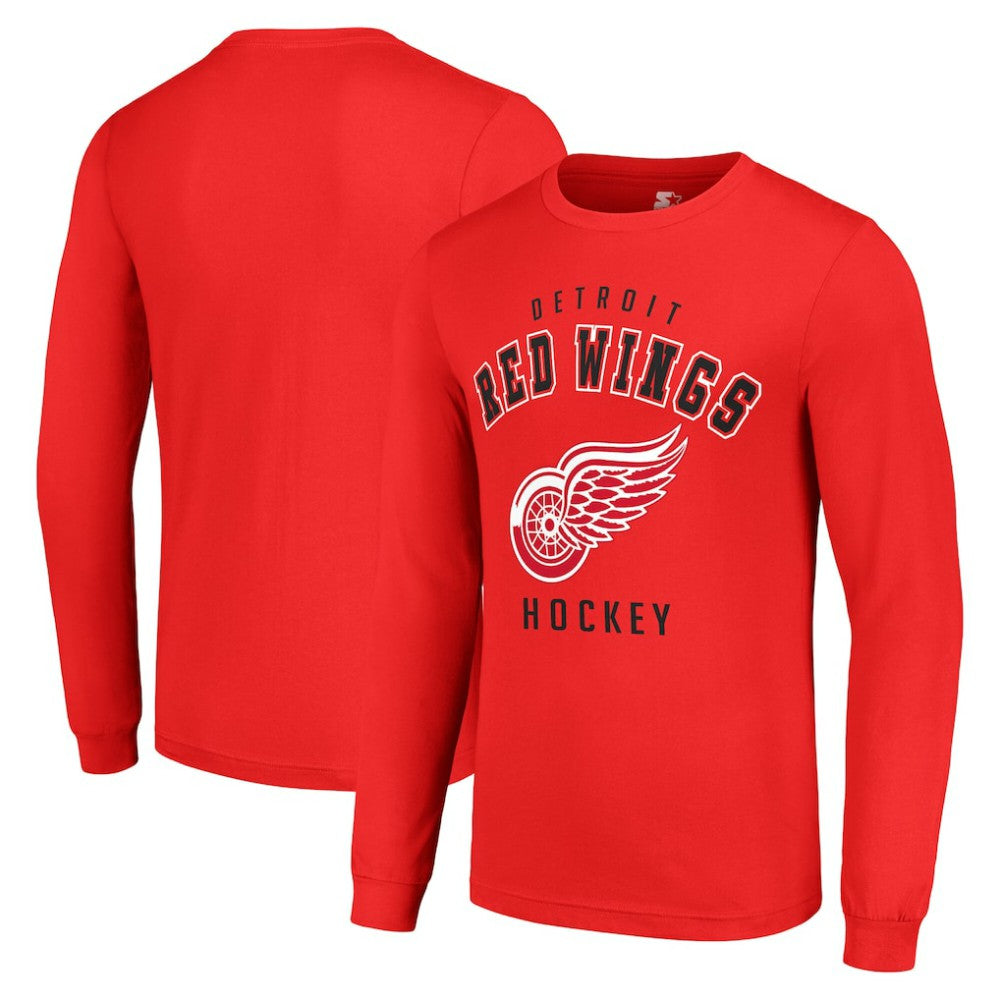 Detroit Red Wings Starter Logo Long Sleeve T-Shirt - Red | US 202216222