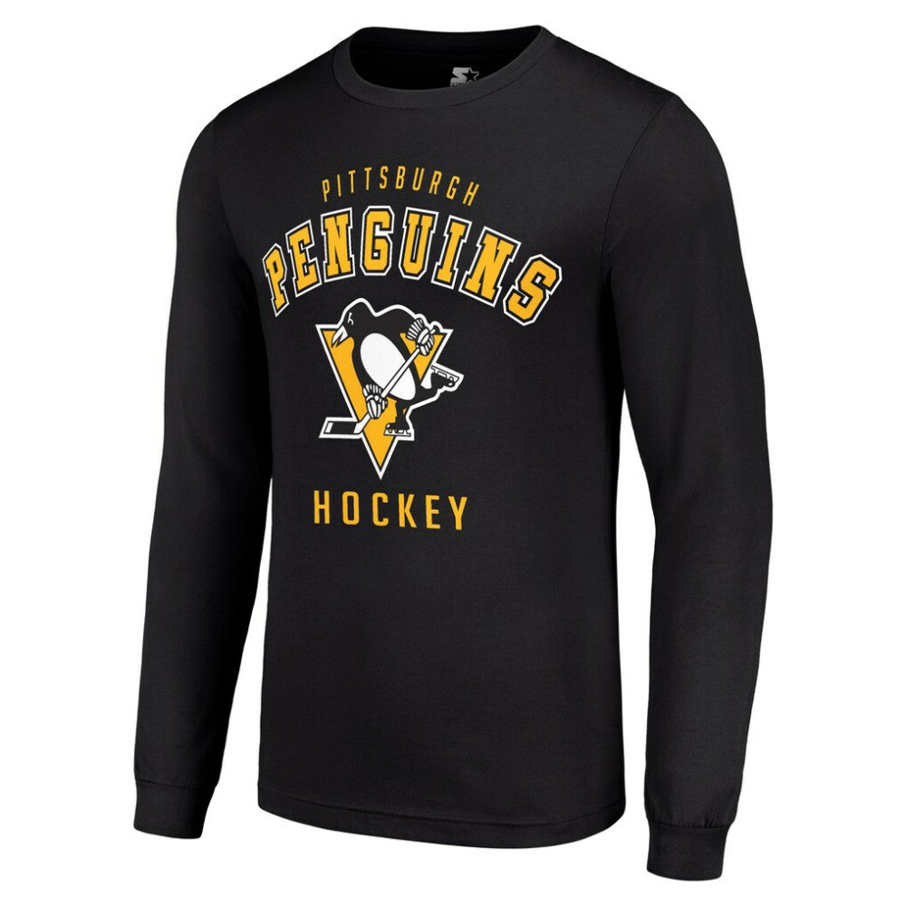 Pittsburgh Penguins Starter Logo Long Sleeve T-Shirt - Black | US 202216230