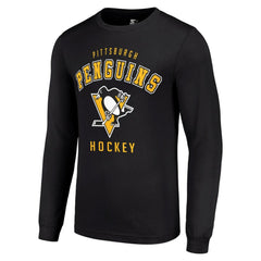 Pittsburgh Penguins Starter Logo Long Sleeve T-Shirt - Black | US 202216230