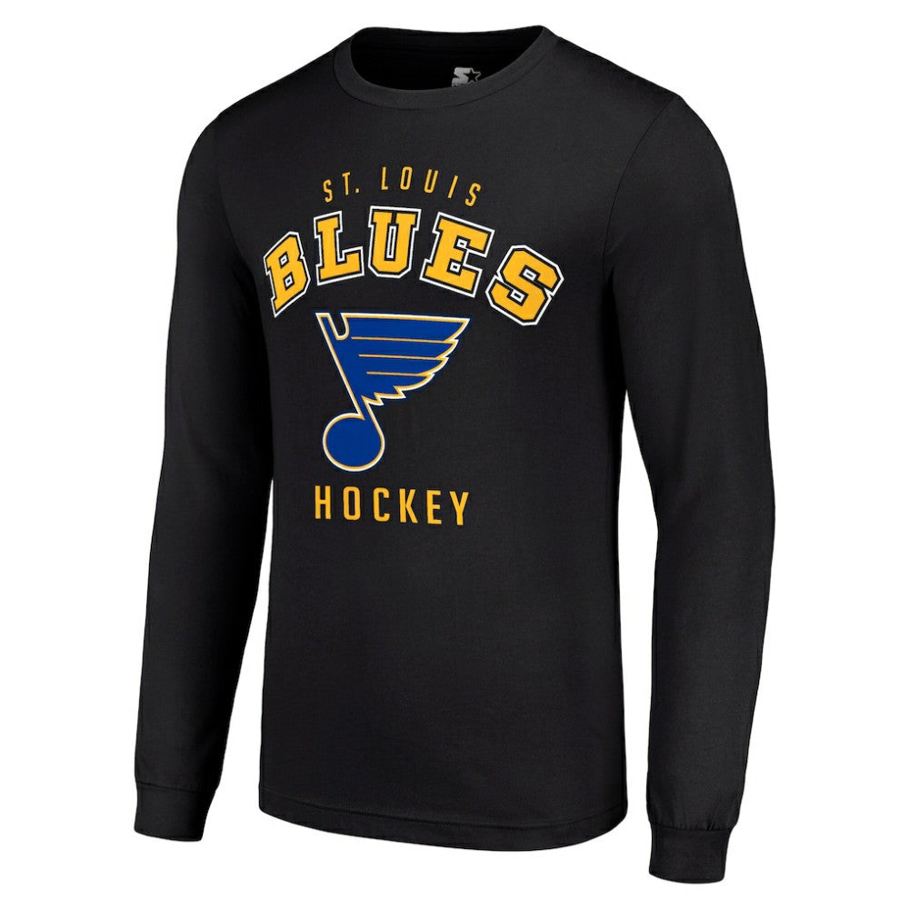 St. Louis Blues Starter Logo Long Sleeve T-Shirt - Black | US 202216237