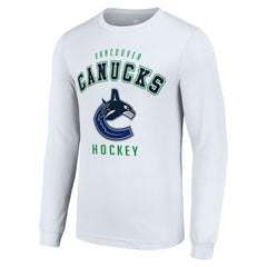 Vancouver Canucks Starter Logo Long Sleeve T-Shirt - White | US 202216241