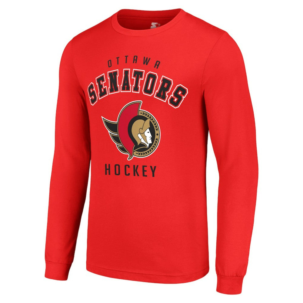 Ottawa Senators Starter Logo Long Sleeve T-Shirt - Red | US 202216243