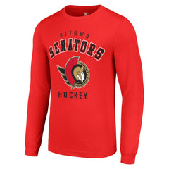 Ottawa Senators Starter Logo Long Sleeve T-Shirt - Red | US 202216243