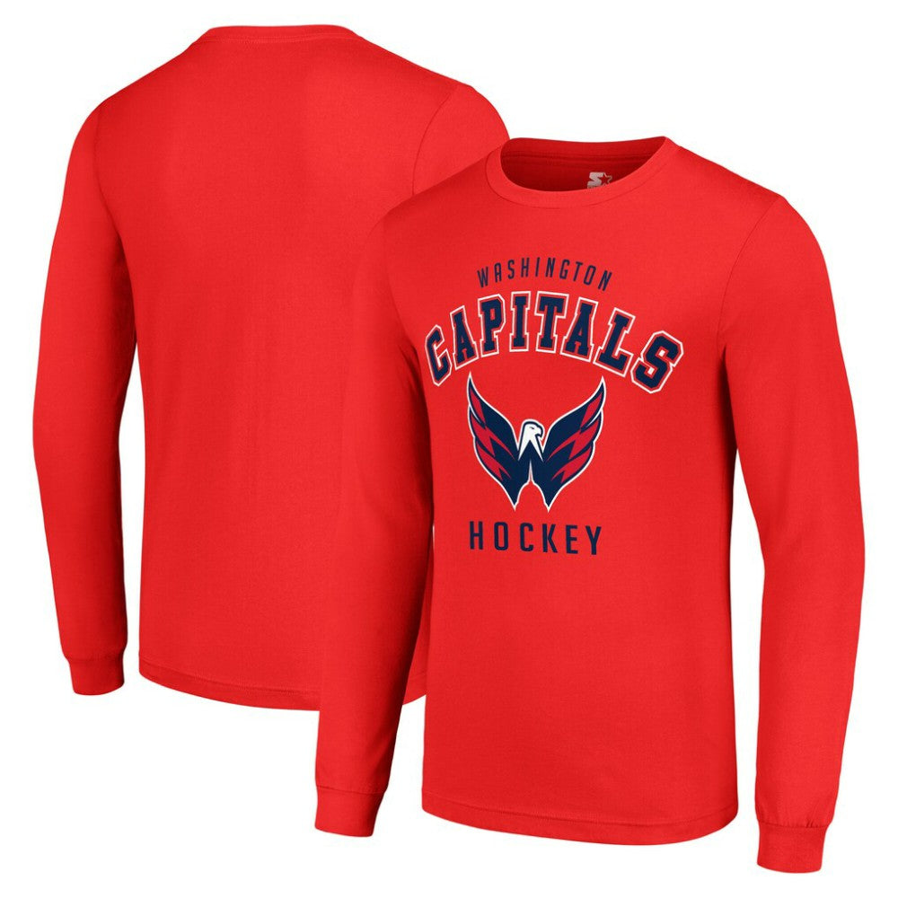 Washington Capitals Starter Logo Long Sleeve T-Shirt - Red | US 202216247