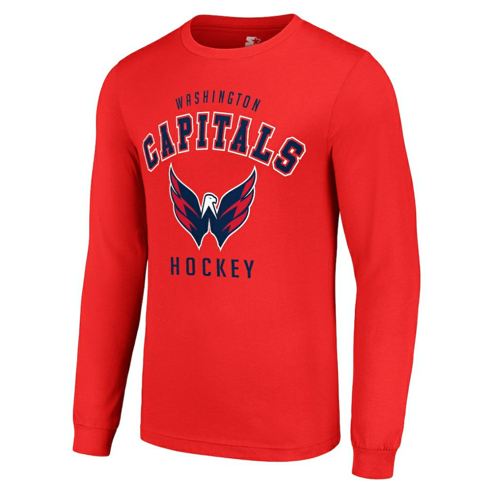 Washington Capitals Starter Logo Long Sleeve T-Shirt - Red | US 202216247