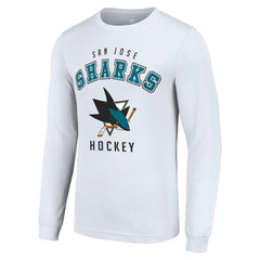 San Jose Sharks Starter Logo Long Sleeve T-Shirt - White | US 202216250
