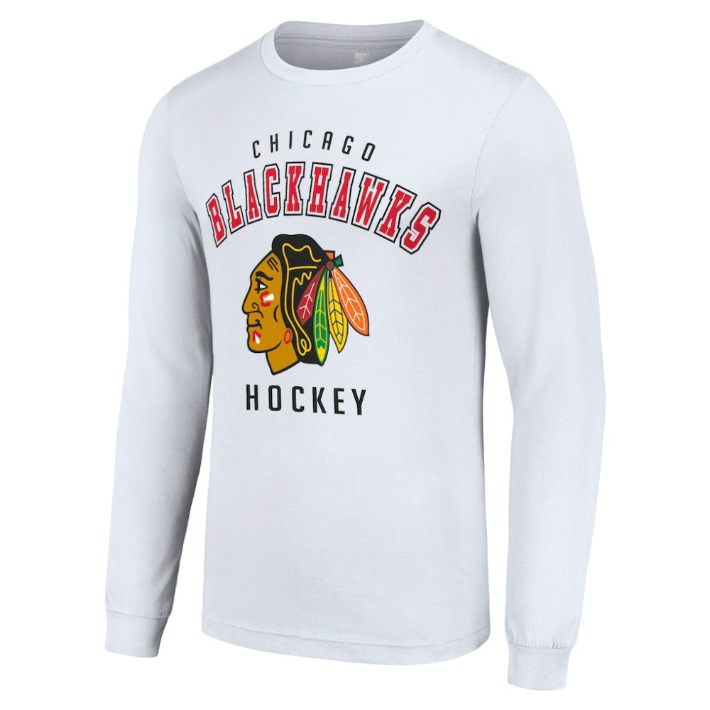 Chicago Blackhawks Starter Logo Long Sleeve T-Shirt - White | US 202216261