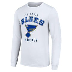 St. Louis Blues Starter Logo Long Sleeve T-Shirt - White | US 202216262