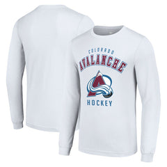 Colorado Avalanche Starter Logo Long Sleeve T-Shirt - White | US 202216264