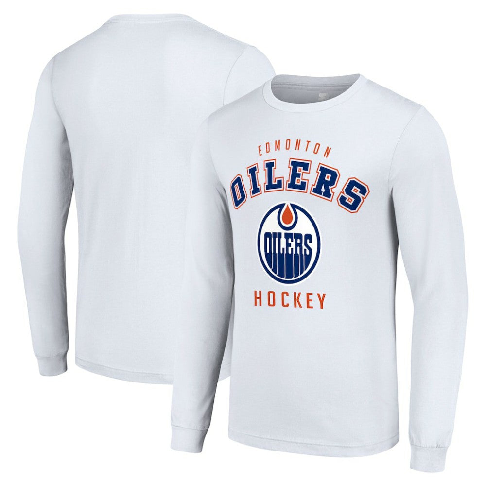Edmonton Oilers Starter Logo Long Sleeve T-Shirt - White | US 202216269